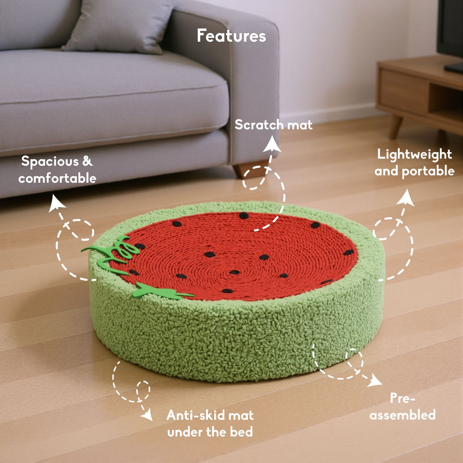 Watermelon Cat Bed
